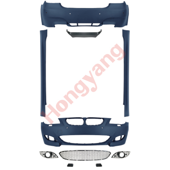 Auto Spare Parts Car Front Bumper Assy Grille Front Lip Spoiler Bodykit for BMW 5 Series E60 Modified to M5 2004-2007
