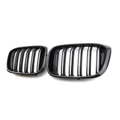 Car Body Kits Carbon Look Dual Slat Front Bumper Mesh Guard Grille Car Front Grille Fit for BMW Series X3 G01 2017,www.hongyangcorp.com,Car Body Kits Carbon Look Dual Slat Front Bumper Mesh Guard Grille Car Front Grille Fit for BMW Series X3 G01 2017