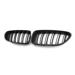 Car Body Parts Easy Installation Auto Front Bumper Grille for BMW 6 Series F12 F06 Double Slat Matte Black Replacement