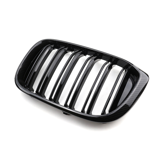 Car Body Kits Carbon Look Dual Slat Front Bumper Mesh Guard Grille Car Front Grille Fit for BMW Series X3 G01 2017,www.hongyangcorp.com,Car Body Kits Carbon Look Dual Slat Front Bumper Mesh Guard Grille Car Front Grille Fit for BMW Series X3 G01 2017