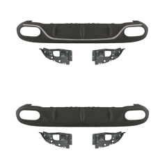 Car Body Kits Rear Bumper Rear Diffuser for Mercedes Benz Class E W213 Upgrade to ECoupe53 2016-2023 Silver/Glossy Black,www.hongyangcorp.com,Car Body Kits Rear Bumper Rear Diffuser for Mercedes Benz Class E W213 Upgrade to ECoupe53 2016-2023 Silver/Glossy Black
