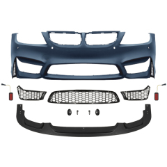 Car Body Kit Front Bumper Assy for BMW 3Series E90 Modified to M4 2005-2008 All Mesh Style