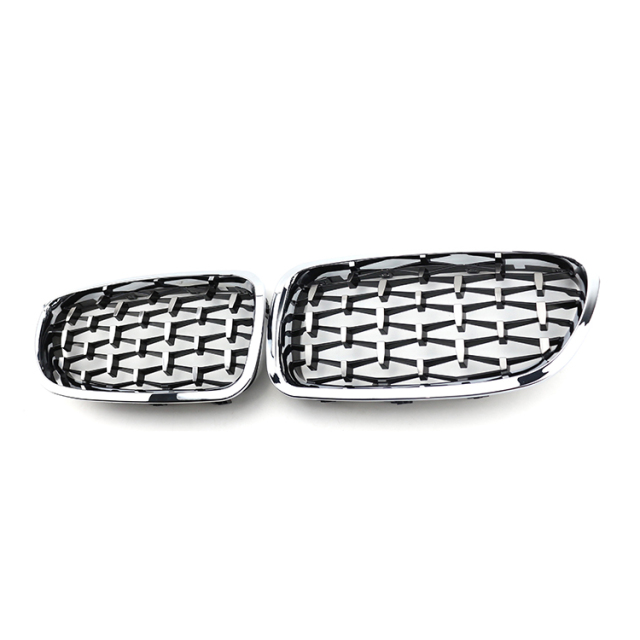 Car Exterior Accessories Diamond Style Auto Front Bumper Grille Chrome for BMW 5 Series F10 F18 2010-2017 Car Accessories