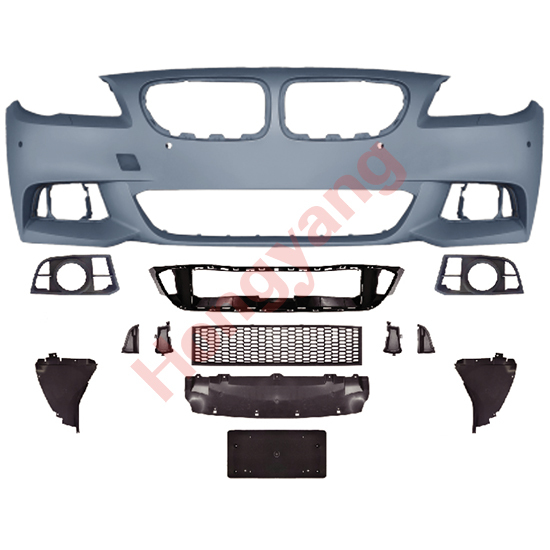 Auto Spare Parts Car Front Bumper Assy Bodykit for BMW 5Series F10 F18  Modified to M-Tech 2015-2017 With Fog Lamp