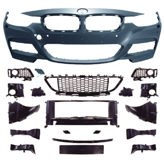 Car BodyKit Front Bumper Assy for BMW 3Series F30 F35 2013-2018 Modified to M-Tech 2013-2018 With Fog Lamp Hole