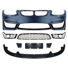 Car Modified Body Kit Front Bumper Assy for BMW 3Series E92 Modified to M4 2006-2009 With Fog Lamp Hole