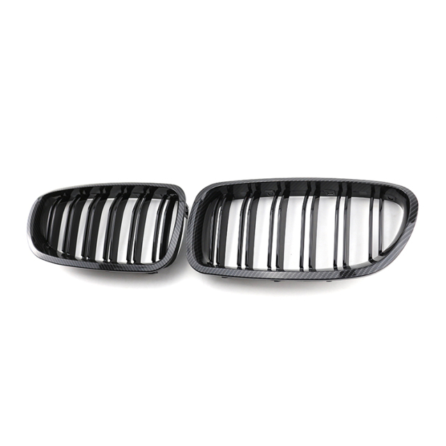 Vehicle Spare Parts Accessories of Car Best Selling Car Grille Double Slat Carbon Look for BMW Series 5 F10 F11 F18
