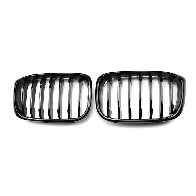 Auto Gloss Black Single Slat Front Bumper Mesh Radiator Cover Grille Car Front Grille Fit for BMW X3 X4 Series G01 G08 2017-IN