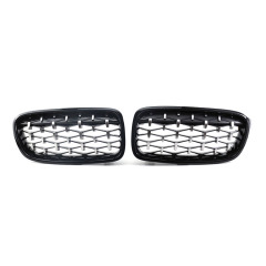 Car Grill Mesh Diamond All Black Chrome Frame With Black Chrome Point Car Front Grill for BMW 3 Series F30/F35 2012-IN 2022,www.hongyangcorp.com,Car Grill Mesh Diamond All Black Chrome Frame With Black Chrome Point Car Front Grill for BMW 3 Series F30/F35 2012-IN 2022