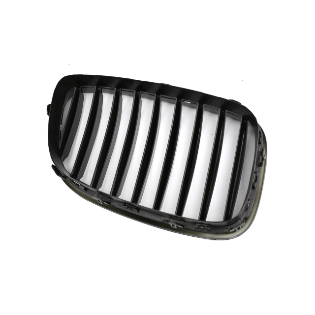 Automotive Matte Black Dual Slat Insert Front Bumper Mesh Radiator Grille Car Grille Fit for BMW Series 5 F07 2009-2016