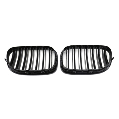 Wholesale Car Exterior Accessories Car Parts Double Slat Gloss/Matte Black Car Front Grille for BMW 7 Series F01 2008-2014