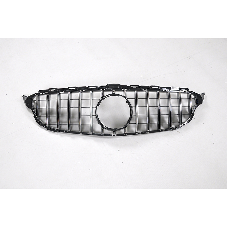 Car Bumper Grille Silver Front Grille for Mercedes Benz C Class W205 2015-2018 GTR Style,www.hongyangcorp.com,Car Bumper Grille Silver Front Grille for Mercedes Benz C Class W205 2015-2018 GTR Style