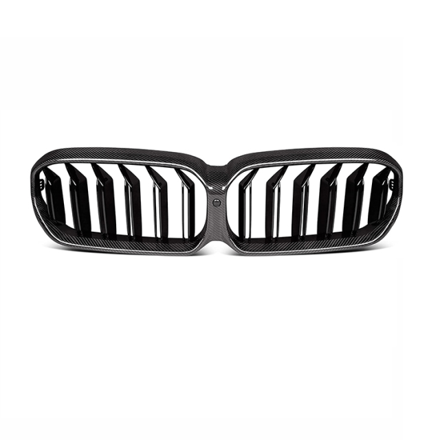 Auto Automotive Gloss Black Single Slat Front Bumper Mesh Radiator Grille Car Front Grille Fit for BMW Series 5 G30 2020