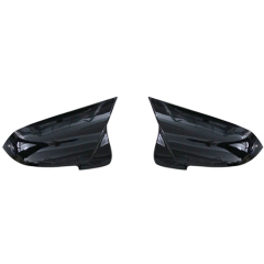Auto Parts Car Front Bumper Mirror Cover Bodykit for BMW 5Series F10 F18  Modified to M5 2015-2017 A.Gloss Black/B.Carbon Look