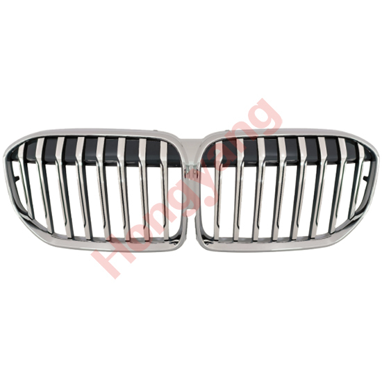Auto Spare Parts Car Front Bumper Grille Silver Bodykit for BMW 7 Series G11 G12 2019-2022 Silver&Black