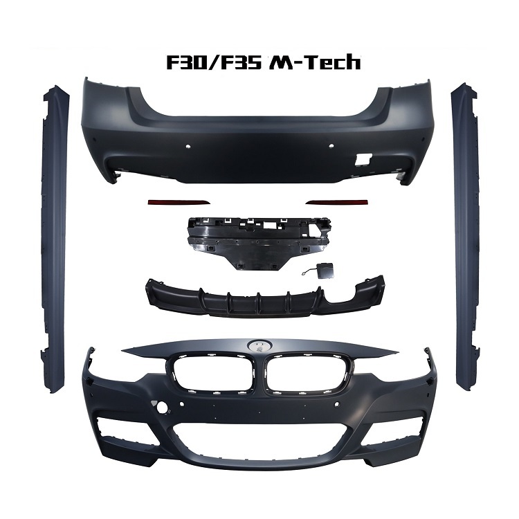 Vehicle Spare Parts for BMW 3 Series F30 F35 Upgrade to MT Car Bodykit for F30 MT Car Bumper Side Skirt Rear Bumper Diffuser