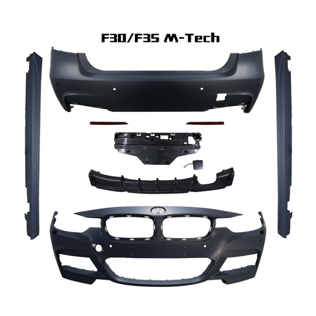 Vehicle Spare Parts for BMW 3 Series F30 F35 Upgrade to MT Car Bodykit for F30 MT Car Bumper Side Skirt Rear Bumper Diffuser