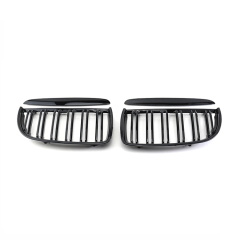 Factory Price Car Accessories Double Slat Chrome Black/ Gloss Black Car Front Bumper Grille for BMW 3 Series  E90 2008-2011