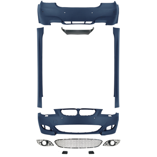 Auto Spare Parts Car Front Bumper Assy Grille Front Lip Spoiler Bodykit for BMW 5 Series E60 Modified to M5 2004-2007