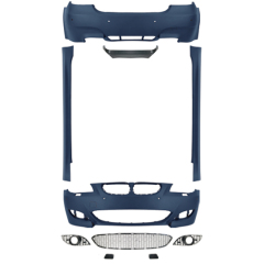 Auto Spare Parts Car Front Bumper Assy Grille Front Lip Spoiler Bodykit for BMW 5 Series E60 Modified to M5 2004-2007