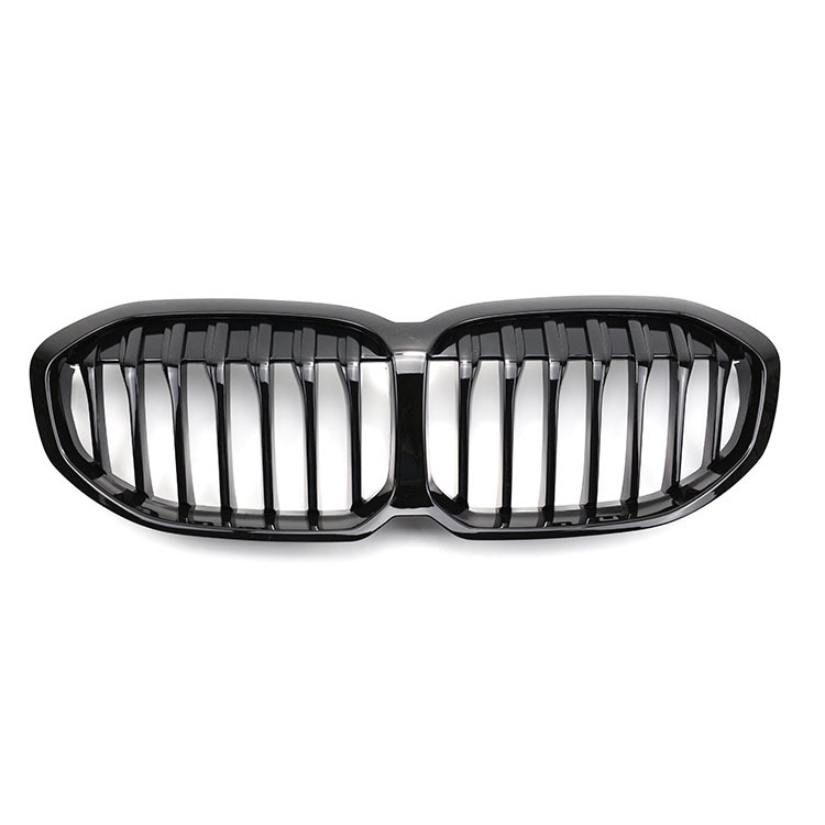 Auto Parts Gloss Black Single Slat DIY Kit Front Bumper Mesh Grille Car Front Grille Fit for BMW F40 Hatchback 2020