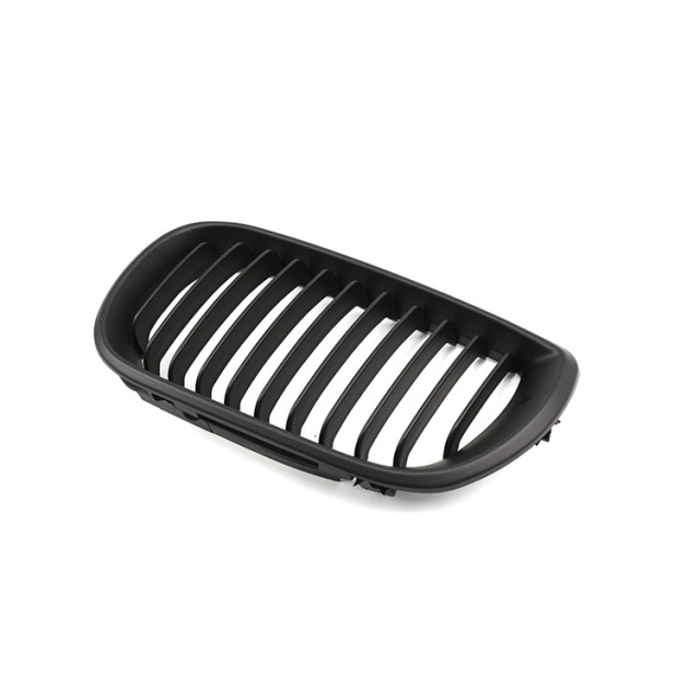 Automotive Matte Black Single Slat Custom OEM Insert Front Bumper Mesh Grille Car Front Grille Fit for BMW E46 2002-2004