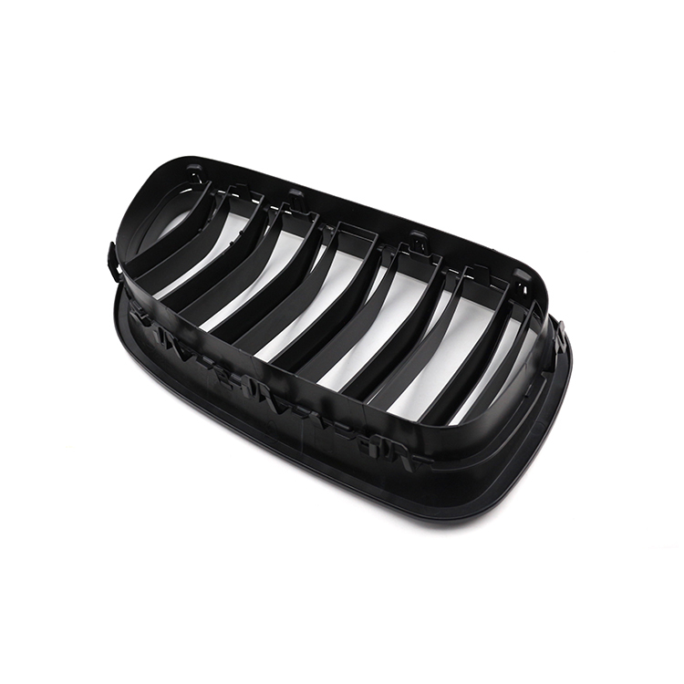ABS Dual Slat Matte Black Car Front Grille for BMW 5 Series F10 F11 F18 2010-2017,www.hongyangcorp.com,ABS Dual Slat Matte Black Car Front Grille for BMW 5 Series F10 F11 F18 2010-2017