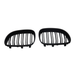 Car Auto Part Matte Black Dual Slat Front Bumper Mesh Grille Car Front Grille Fit for BMW 5 Series E60 2003-2010,www.hongyangcorp.com,Car Auto Part Matte Black Dual Slat Front Bumper Mesh Grille Car Front Grille Fit for BMW 5 Series E60 2003-2010