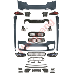 Auto Parts Car Front Bumper Assy Grille Front Lip Bodykit for BMW 5 Series G30 G38 2018-2020 Modified to M5 2021-2023 Old to New