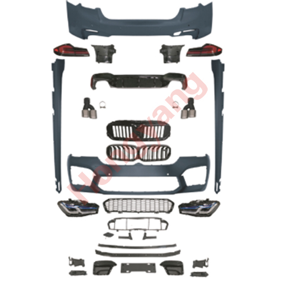Auto Parts Car Front Bumper Assy Grille Front Lip Bodykit for BMW 5 Series G30 G38 2018-2020 Modified to M5 2021-2023 Old to New