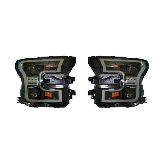 Car Headlights 2LED Lens White Day Light Lens Matte Black and Chrome Plated Decorative Frame for Ford F150 2015-2017,www.hongyangcorp.com,Car Headlights 2LED Lens White Day Light Lens Matte Black and Chrome Plated Decorative Frame for Ford F150 2015-2017