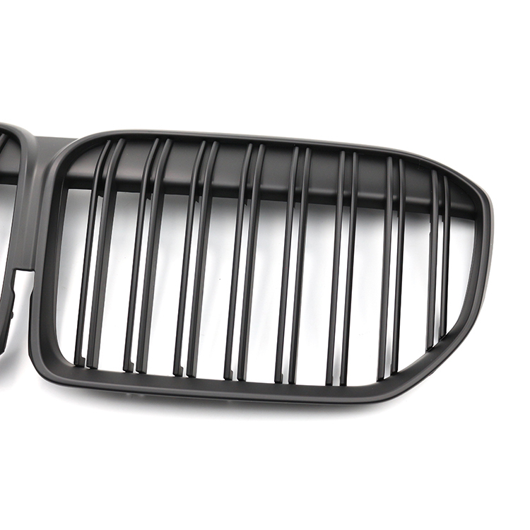 Matte Black Dual Slat Aftermarket Front Bumper Mesh Guard Grille Car Front Grille Fit for BMW 7 Series G11/G12 2019-IN