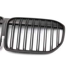 Matte Black Dual Slat Aftermarket Front Bumper Mesh Guard Grille Car Front Grille Fit for BMW 7 Series G11/G12 2019-IN