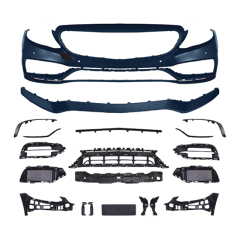 Auto Parts Car Body Kits Front Bumper Assy for Mercedes Benz Class C W205/C205 Upgrade to 19C63 2019-2021,www.hongyangcorp.com,Auto Parts Car Body Kits Front Bumper Assy for Mercedes Benz Class C W205/C205 Upgrade to 19C63 2019-2021