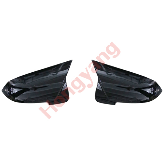 Auto Parts Car Front Bumper Mirror Cover Bodykit for BMW 5Series F10 F18  Modified to M5 2015-2017 A.Gloss Black/B.Carbon Look