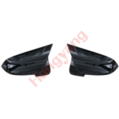 Auto Parts Car Front Bumper Mirror Cover Bodykit for BMW 5Series F10 F18  Modified to M5 2015-2017 A.Gloss Black/B.Carbon Look