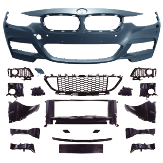 Car BodyKit Front Bumper Assy for BMW 3Series F30 F35 2013-2018 Modified to M-Tech 2013-2018 With Fog Lamp Hole