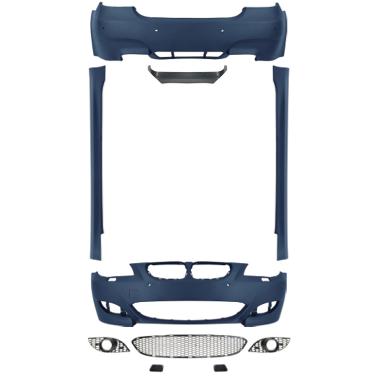 Auto Spare Parts Car Front Bumper Assy Grille Front Lip Spoiler Bodykit for BMW 5 Series E60 Modified to M5 2004-2007