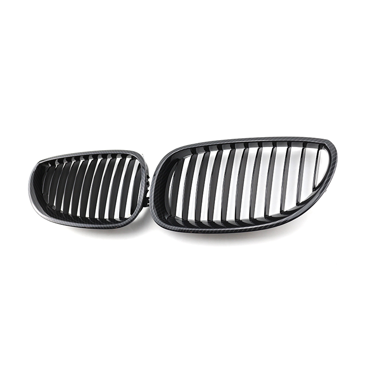 Auto Carbon Look Single Slat Plastic Repair Front Bumper Mesh Grille Car Front Grille Fit for BMW Series 5 E60 2003-2010