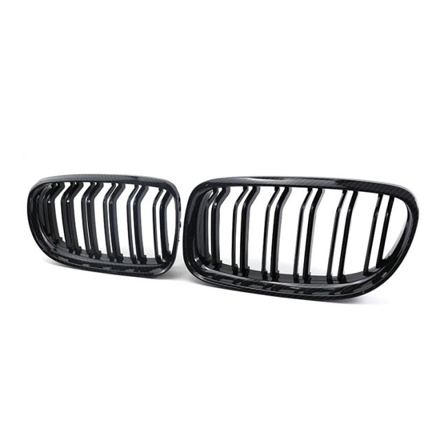 Car Exterior Accessories Front Bumper Grille Double Slat Carbon Look for BMW 3 Series E90 2008-2011