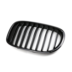 Automotive Accessories Replacement Gloss Black Single Slat Front Bumper Mesh Grille Car Grille for BMW F01 2008-2011