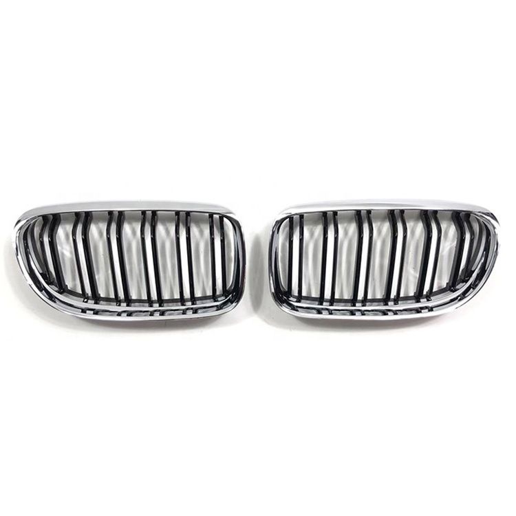 Car Decoration Accessories Double Slat Chrome Gloss Black Car Grills for BMW 3 Series E90 2008-2011 2009,www.hongyangcorp.com,Car Decoration Accessories Double Slat Chrome Gloss Black Car Grills for BMW 3 Series E90 2008-2011 2009