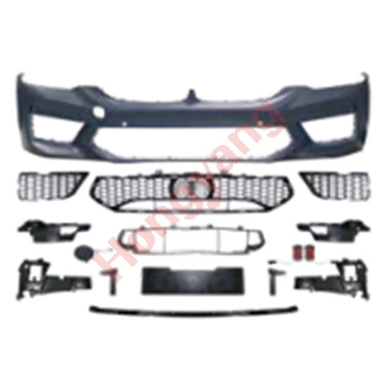 Auto Spare Parts Car Front Bumper Assy Grille Front Lip Spoiler Bodykit for BMW 5Series G30 G38 Modified to M5 2018-2020