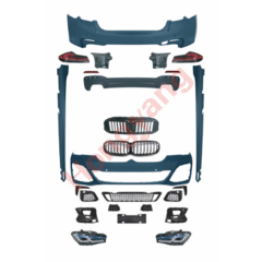 Auto Car Front Bumper Assy Grille Spoiler Bodykit for BMW 5Series G30 G38 2018-2020 Modified to M-Tech 2021-2023 Old to New