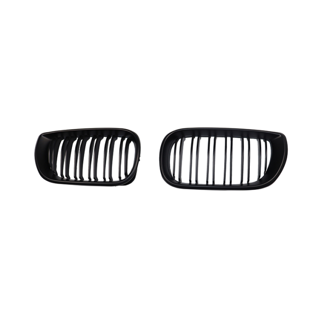 Hot Selling Vintage Car Spare Parts Dual Slat Style Matte Black Car Grill for BMW E46 2002-2005,www.hongyangcorp.com,Hot Selling Vintage Car Spare Parts Dual Slat Style Matte Black Car Grill for BMW E46 2002-2005