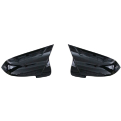 Auto Parts Car Front Bumper Mirror Cover Bodykit for BMW 5Series F10 F18  Modified to M5 2015-2017 A.Gloss Black/B.Carbon Look