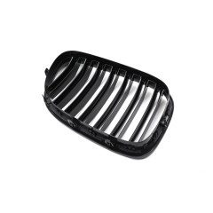 Car Exterior Accessories Car Front Bumper Grill for BMW 7 Series F01 2008-2014 Double Slat Gloss Black/Carbon Look
