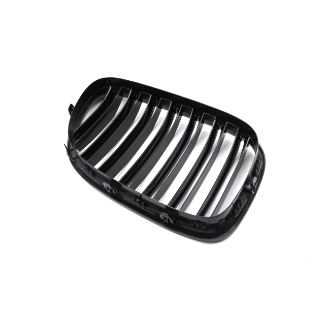 Car Exterior Accessories Car Front Bumper Grill for BMW 7 Series F01 2008-2014 Double Slat Gloss Black/Carbon Look