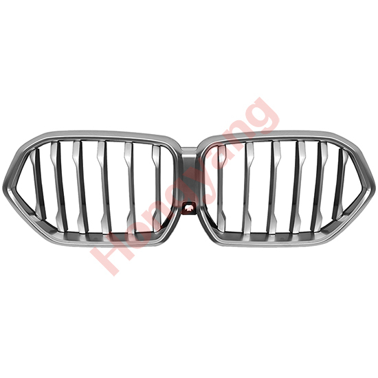 Auto Spare Parts Car Bodykit Car Front Bumper Grille for BMW X6 Series G06 Modified to M Tech 2020-2022 Silvery&Glossy Black,www.hongyangcorp.com,Auto Spare Parts Car Bodykit Car Front Bumper Grille for BMW X6 Series G06 Modified to M Tech 2020-2022 Silvery&Glossy Black