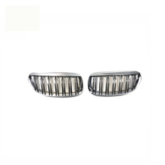 Automobile Parts Double Slat Chrome Front Bumper Mesh Radiator Grille Car Front Grille Fit for BMW 6 Series E63 2006-2010